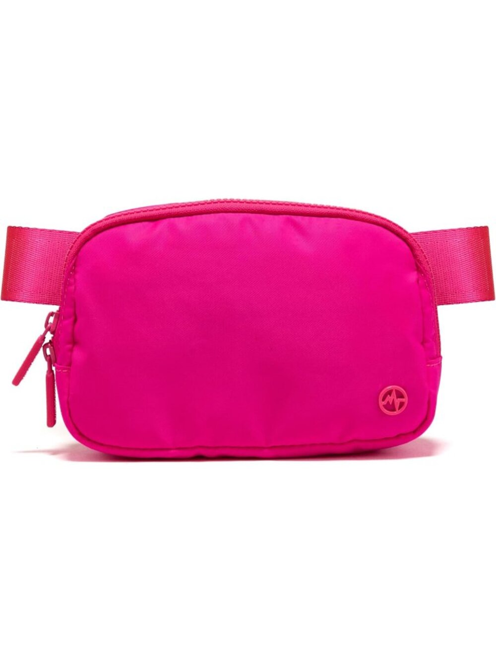 Women's Sonic Pink Nylon Fanny Pack Belt Bag Water Repellent Crossbody Bag